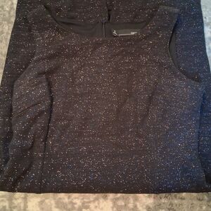 Glittery Black Sleeveless Dress